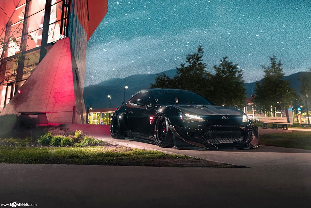 SCION FR-S on custom forged wheels