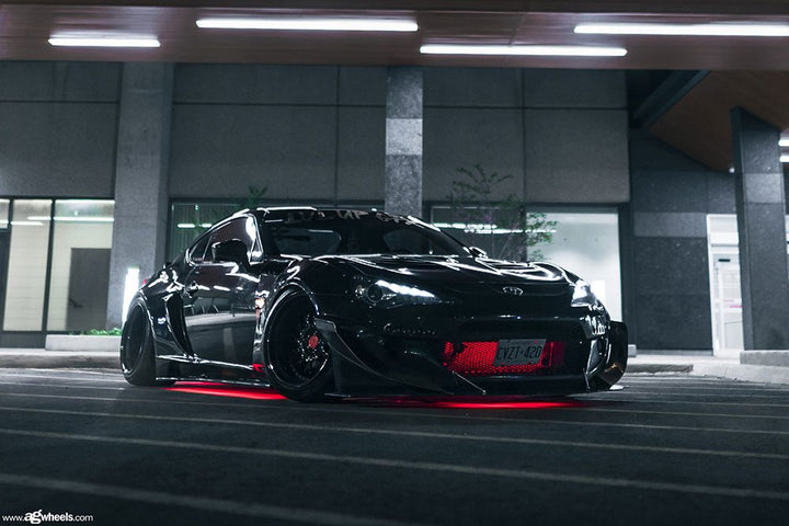 SCION FR-S on custom forged wheels