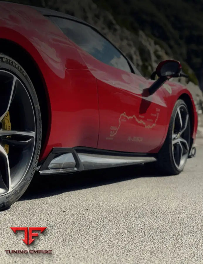 SIDE SKIRTS WITH WINGLETS / CANARDS SET FOR FERRARI 296 GTB GTS - Price on request - Body Kit