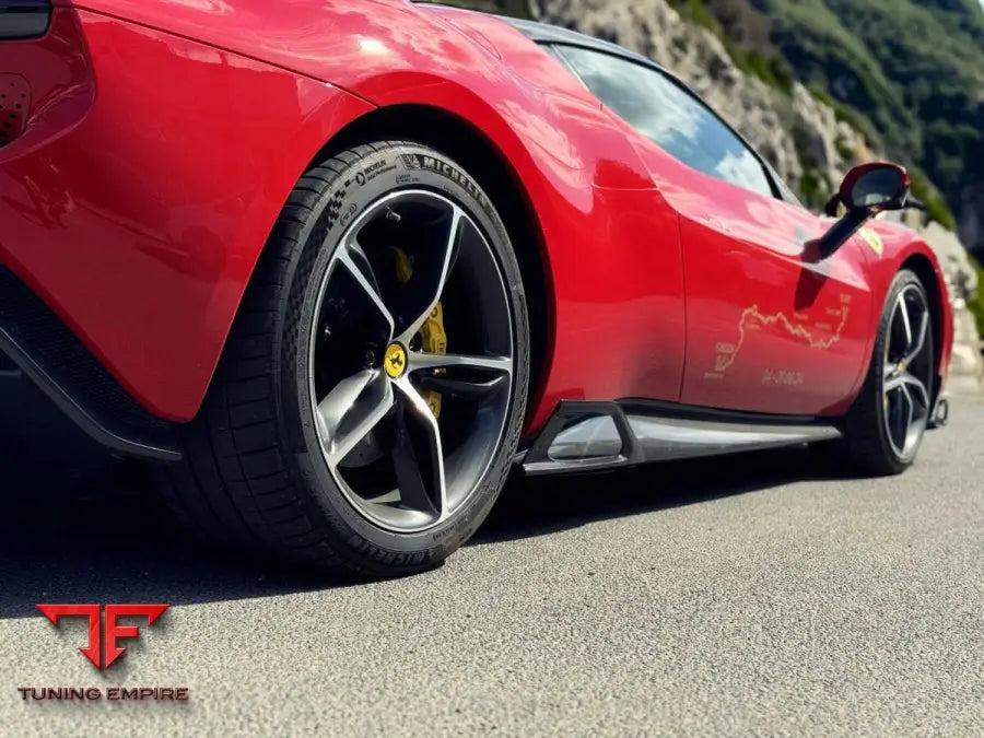 SIDE SKIRTS WITH WINGLETS / CANARDS SET FOR FERRARI 296 GTB GTS - Price on request - Body Kit
