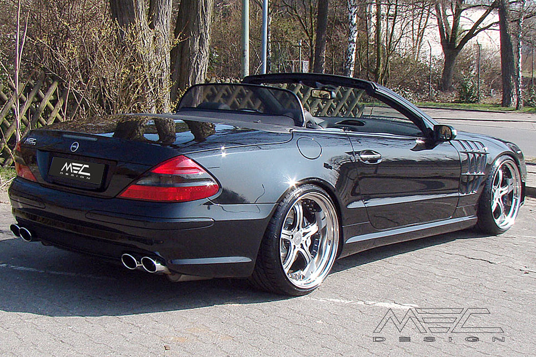 MEC Design Front Muffler-Spare Pipes for Complete Exhaust System for R230 AMG SL65