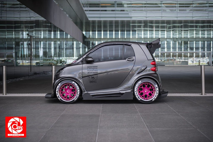 SMART FORTWO on custom forged wheels