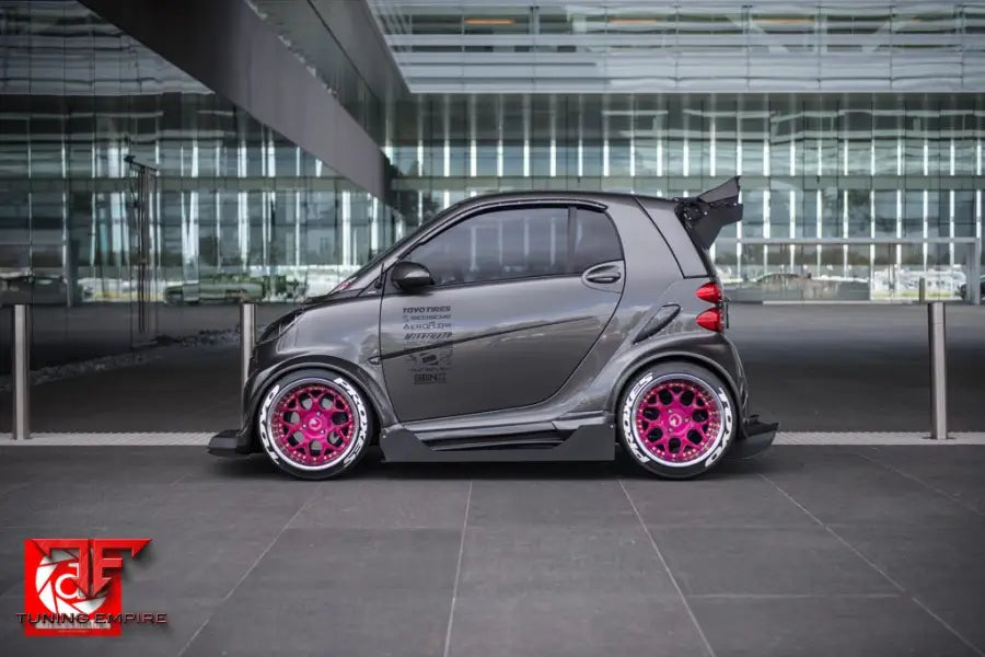 SMART FORTWO on custom forged wheels