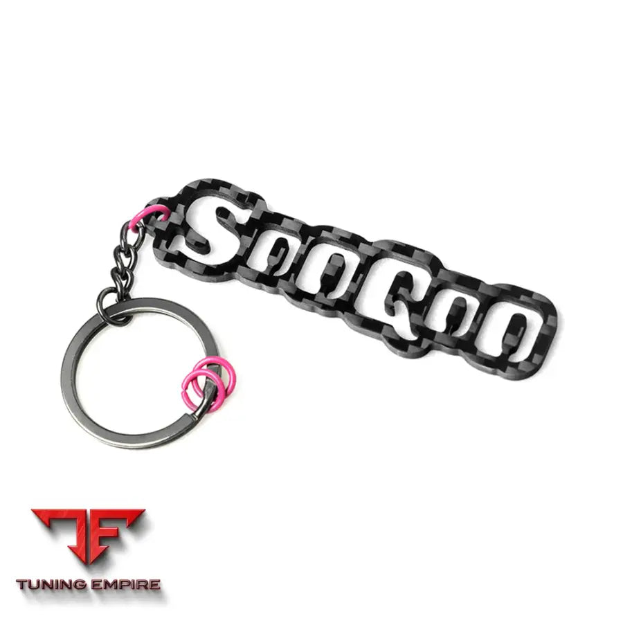 SOOQOO KEYCHAIN IN PREPREG CARBON FIBRE (V2) - Carbon Fibre Parts