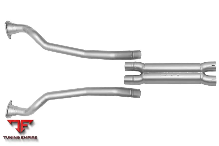 SOUL Ferrari FF GTC4Lusso competition downpipes and X-chamber midpipe