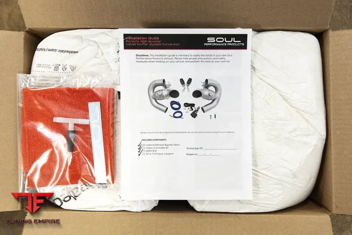 SOUL PORSCHE 986 BOXSTER SOUL VALVED MUFFLER BYPASS CONVERSION EXHAUST