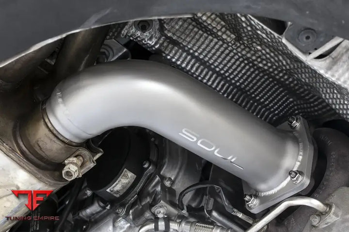 SOUL PORSCHE 991 TURBO CAT BYPASS DOWNPIPE