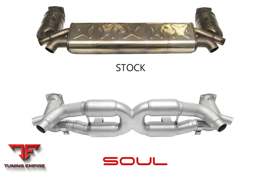 SOUL PORSCHE 991 TURBO COMPETITION X-PIPE EXHAUST