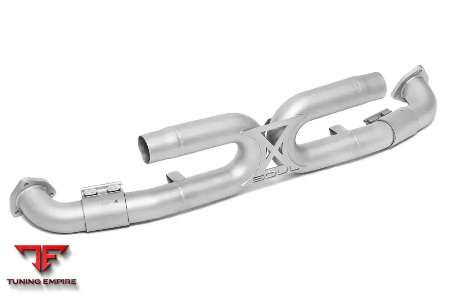 SOUL PORSCHE 997.2 CARRERA CENTER MUFFLER BYPASS EXHAUST SYSTEM