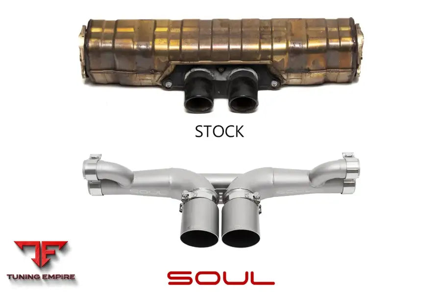 SOUL PORSCHE 997 GT3 CENTER MUFFLER BYPASS EXHAUST