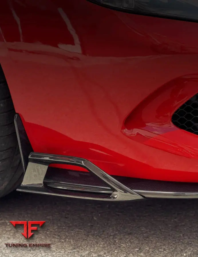SPLITTER LATERAL SPOILER WITH CANARDS FOR FERRARI 296 GTS GTB - Price on request - Body Kit