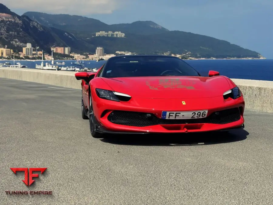SPLITTER LATERAL SPOILER WITH CANARDS FOR FERRARI 296 GTS GTB - Price on request - Body Kit