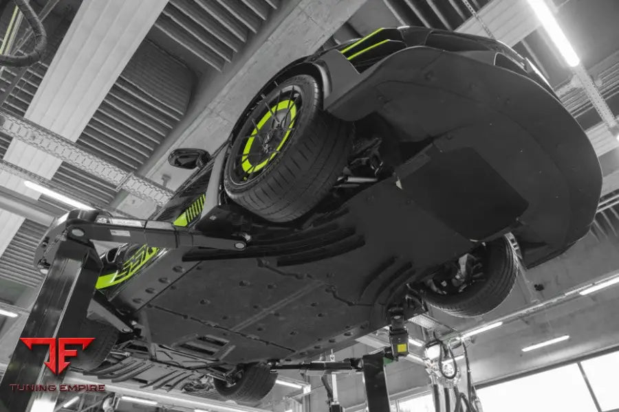 SSR PERFORMANCE Smooth Underbody Cover with Fin Extension Porsche 992 GT3 RS