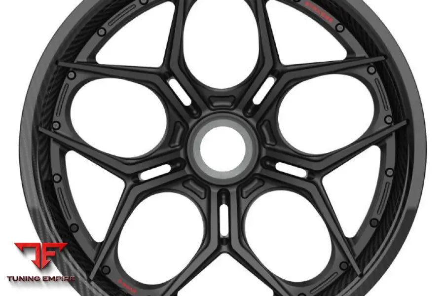 Strasse SV5R-C satin black wheel detail