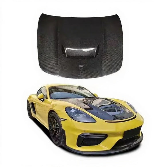 PORSCHE 718 GT4 RS CARBON FIBER FRONT HOOD BONNET 2017-2019Y