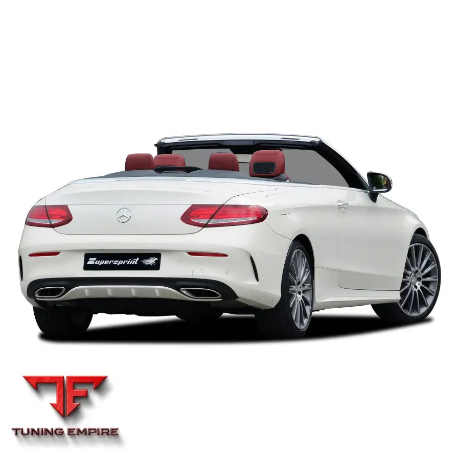 Supersprint exhaust system for Mercedes-Benz A205 C Cabrio