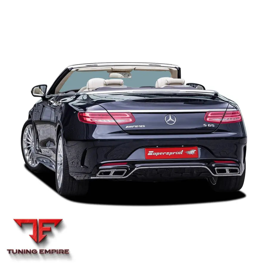 Supersprint exhaust system for Mercedes-Benz A217 S 65 AMG 6.0i V12 Bi-Turbo 2016