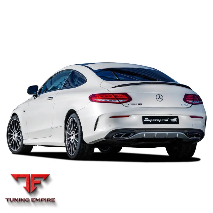 Supersprint exhaust system for Mercedes-Benz C205 C43 AMG 4-Matic 2016-2018