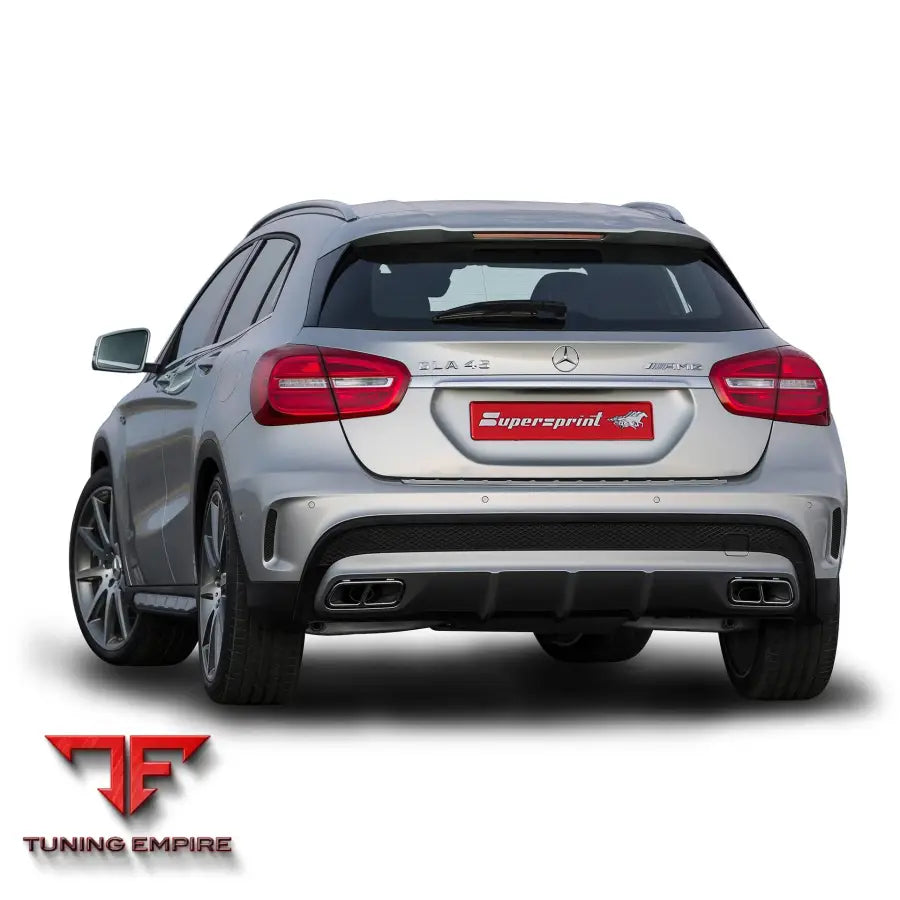 Supersprint exhaust system for Mercedes-Benz X156 GLA 45 AMG 4-matic 2016-2019