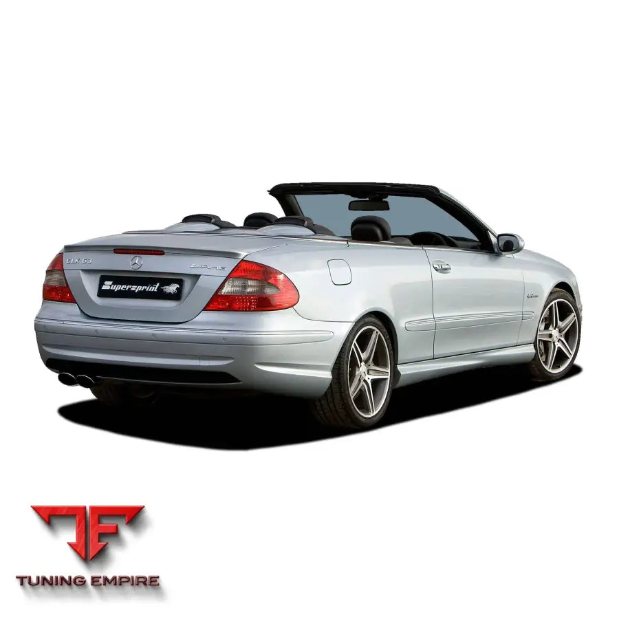 Supersprint exhaust system for Mercedes-Benz A209 CLK 63 AMG 6.3i V8 Cabrio '06-'10
