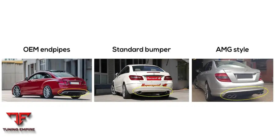 Supersprint exhaust system for Mercedes-Benz C207 E (Coupé) 2009-2013