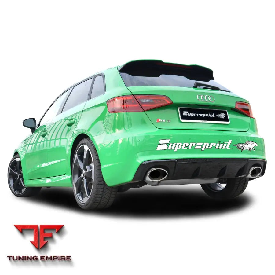 Supersprint exhaust system for Audi RS3 8VA Sportback 2015-2021