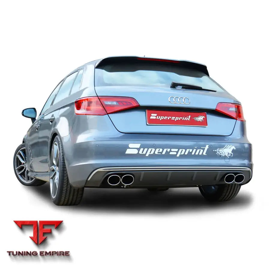 Supersprint exhaust system for Audi S3 8VA Sportback 2013-2020