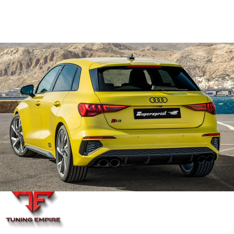 Supersprint exhaust system for Audi S3 8Y Sportback 2021-2024