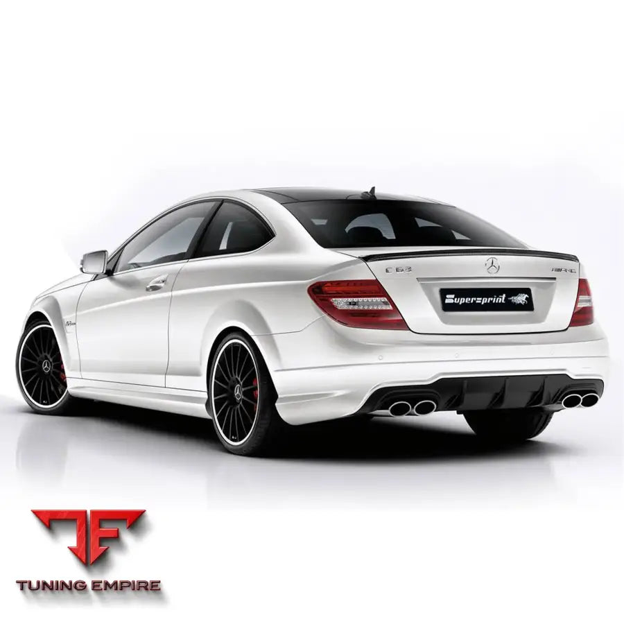Supersprint exhaust system for Mercedes-Benz C204 C63 AMG "Performance" Coupé V8 2012 -Cat.-Back