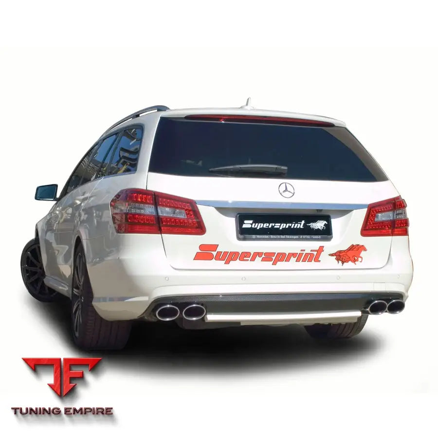 Supersprint exhaust system for Mercedes-Benz W212 E 63 S AMG 4-Matic V8 (Berlina + S.w.) '12-'13