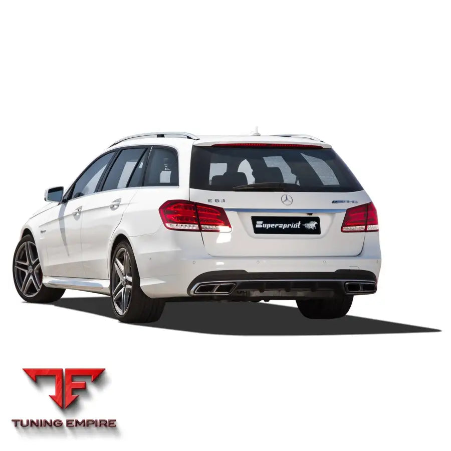 Supersprint exhaust system for Mercedes-Benz W212 E 63 S AMG 4-Matic V8 (Sedan + Wagon) '14-'16