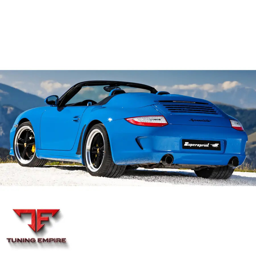 Supersprint exhaust system for Porsche 997 Series "Speedster"