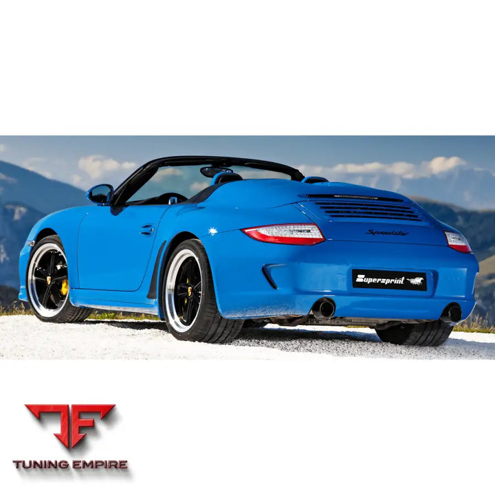Supersprint exhaust system for Porsche 997 Series "Speedster"