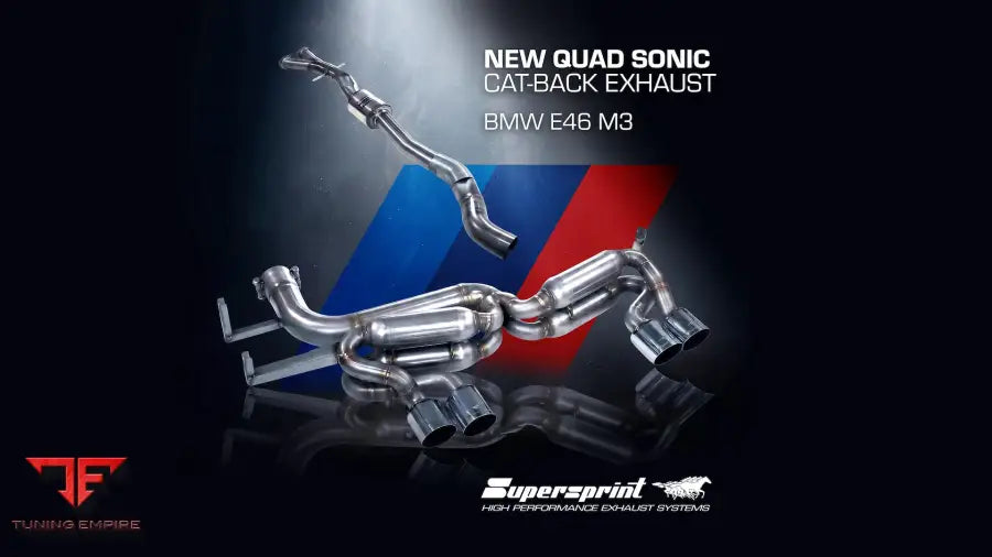 Supersprint exhaust system for BMW E46 M3
