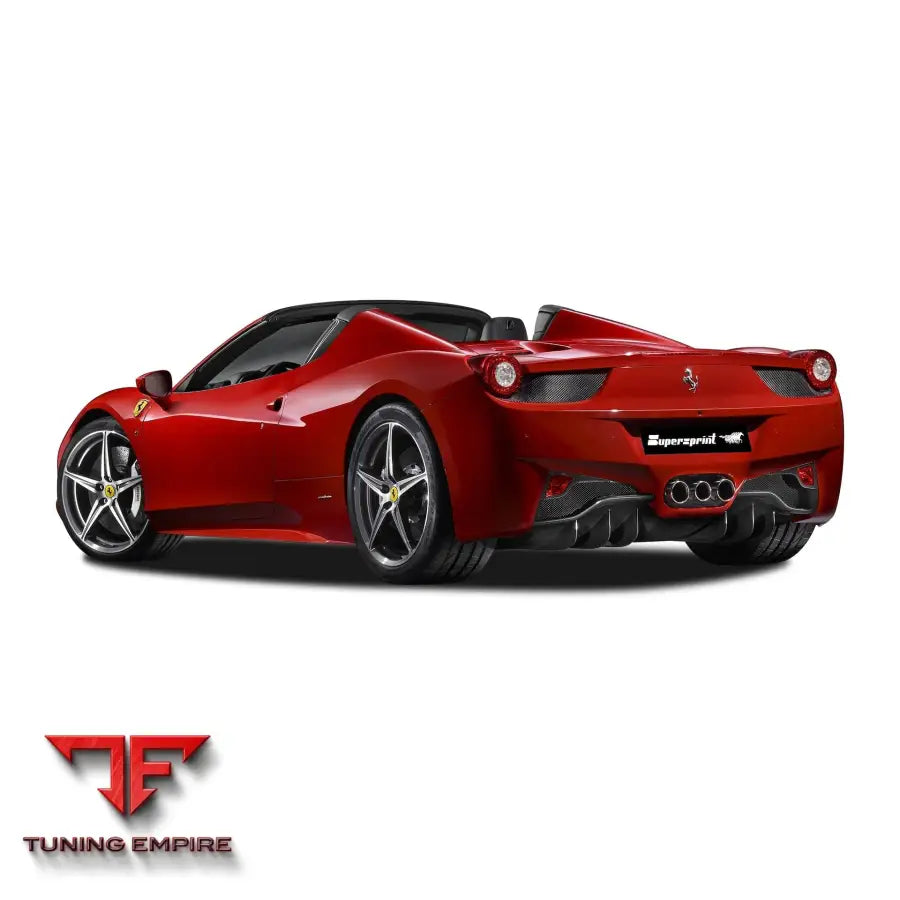 Supersprint exhaust system for Ferrari 458 Speciale A (Spider) 4.5i V8 2014-2015