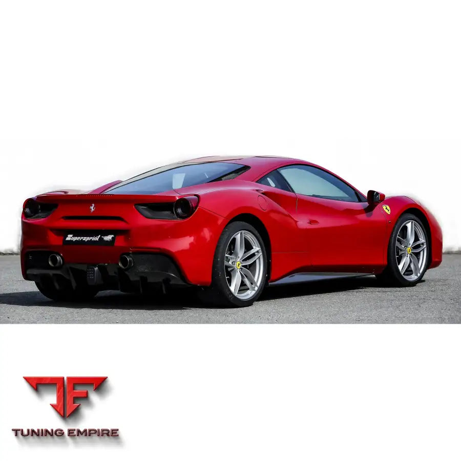 Supersprint exhaust system for Ferrari 488 GTB 3.9L V8 Bi-Turbo 2015-2019
