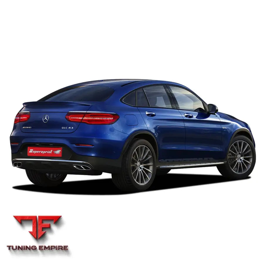 Supersprint exhaust system for Mercedes-Benz C253 GLC 43 AMG Coupé 4-Matic 2016-2018