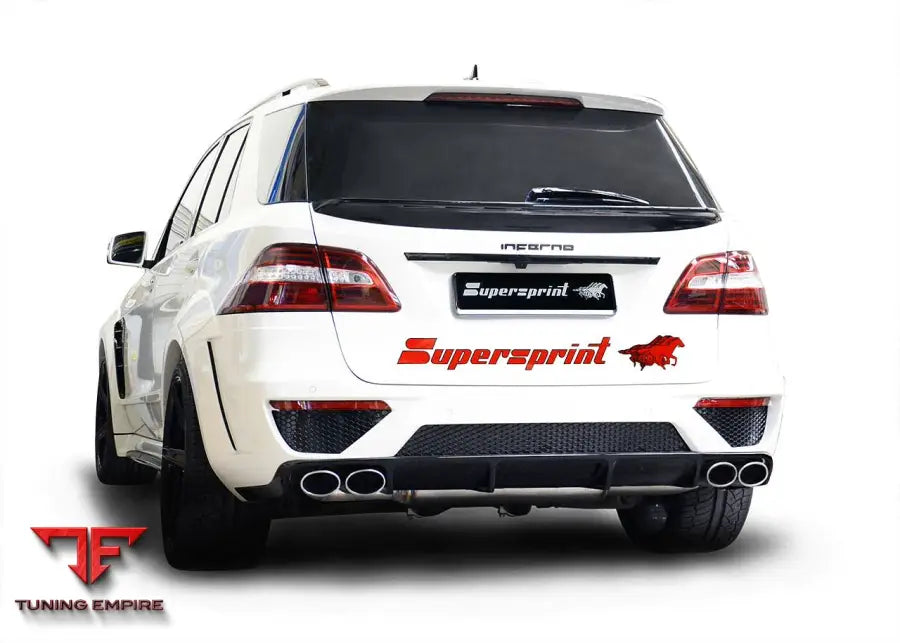 Supersprint exhaust system for Mercedes-Benz W166 ML 63 AMG 5.5i Bi-Turbo V8 '12-'15