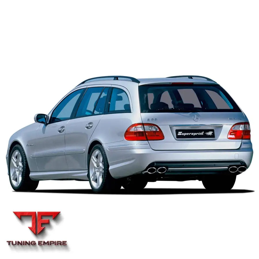 Supersprint exhaust system for Mercedes-Benz W211 E 55 AMG V8 Kompressor '02-'06