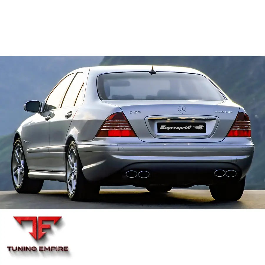 Supersprint exhaust system for Mercedes-Benz W220 S 55 AMG V8 Kompressor '03-'04
