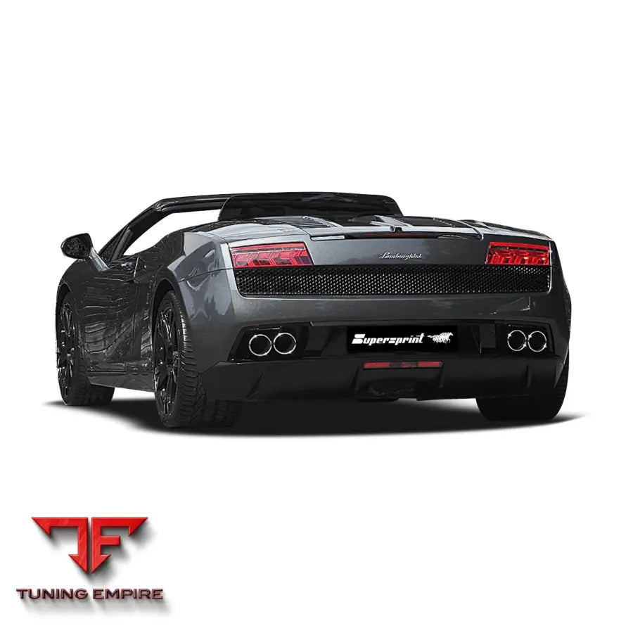 Supersprint exhaust system for Lamborghini Gallardo LP 560-4 Spyder 5.2i V10 '08-'10
