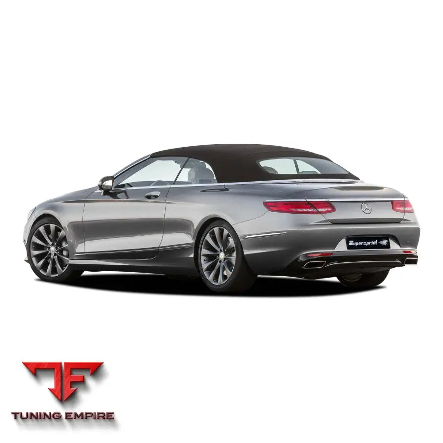 Supersprint exhaust system for Mercedes-Benz A217 S Cabrio