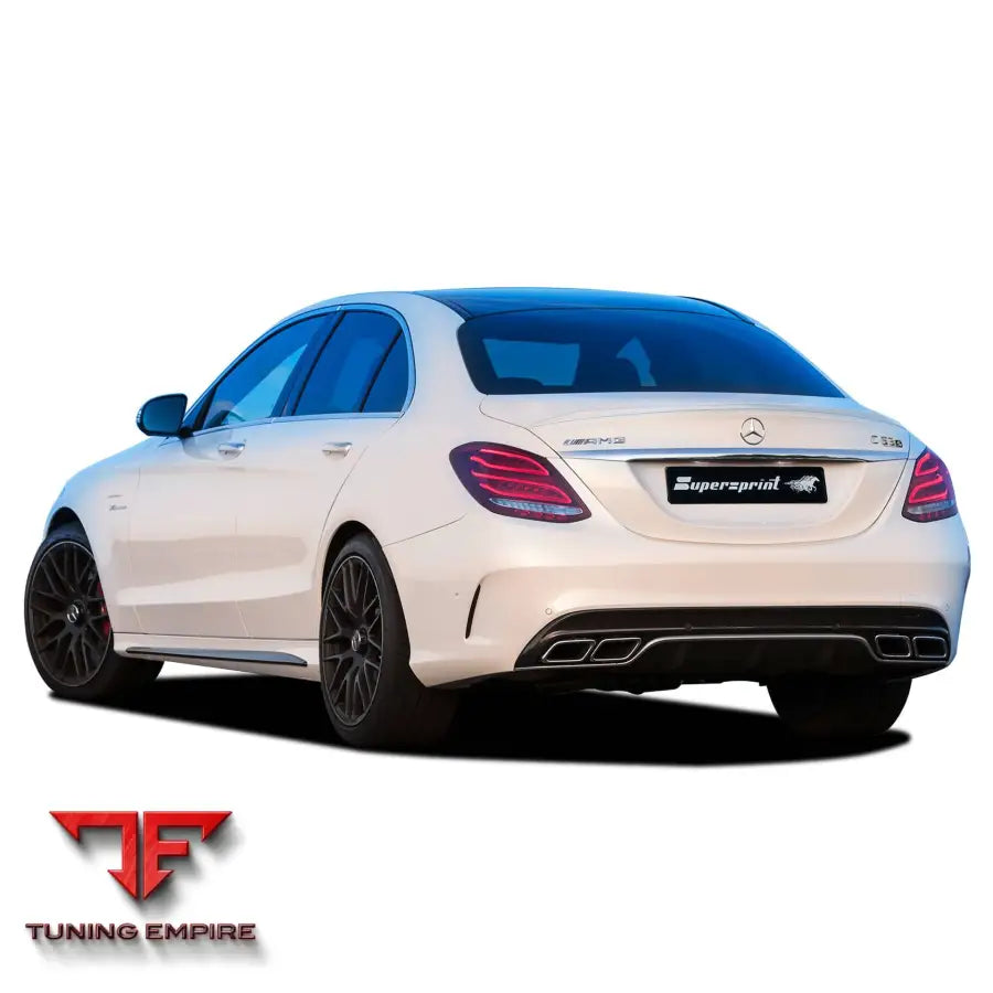 Supersprint exhaust system for Mercedes-Benz W205 C63 S AMG 4.0i V8 Bi-Turbo 2019+