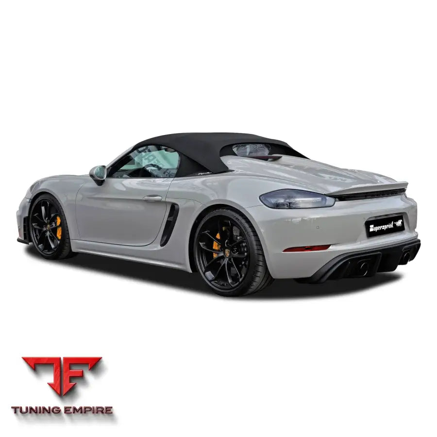 Supersprint exhaust system for Porsche Spyder 718 Series
