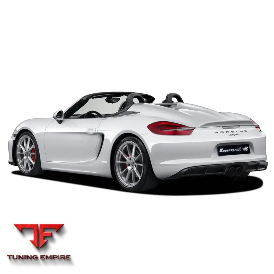 Supersprint exhaust system for Porsche Spyder 981 Series