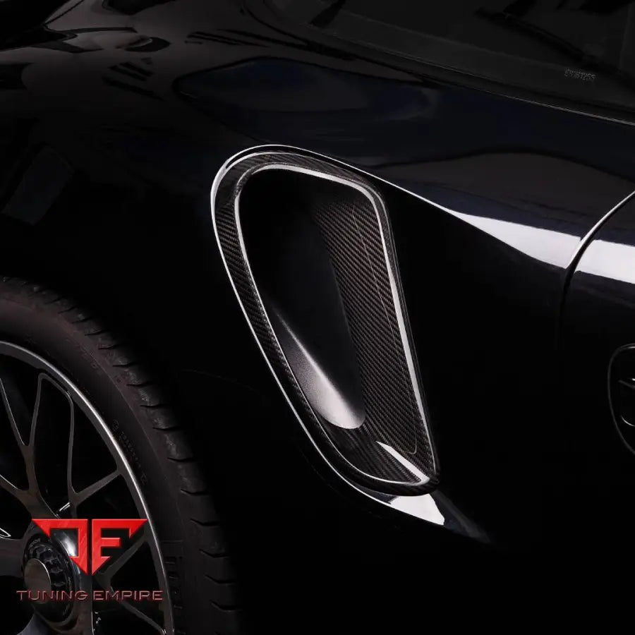 TECHART CARBON AIR INTAKE TRIMS, VISIBLE CARBON FIBER FOR 991.1 TURBO / GT3RS