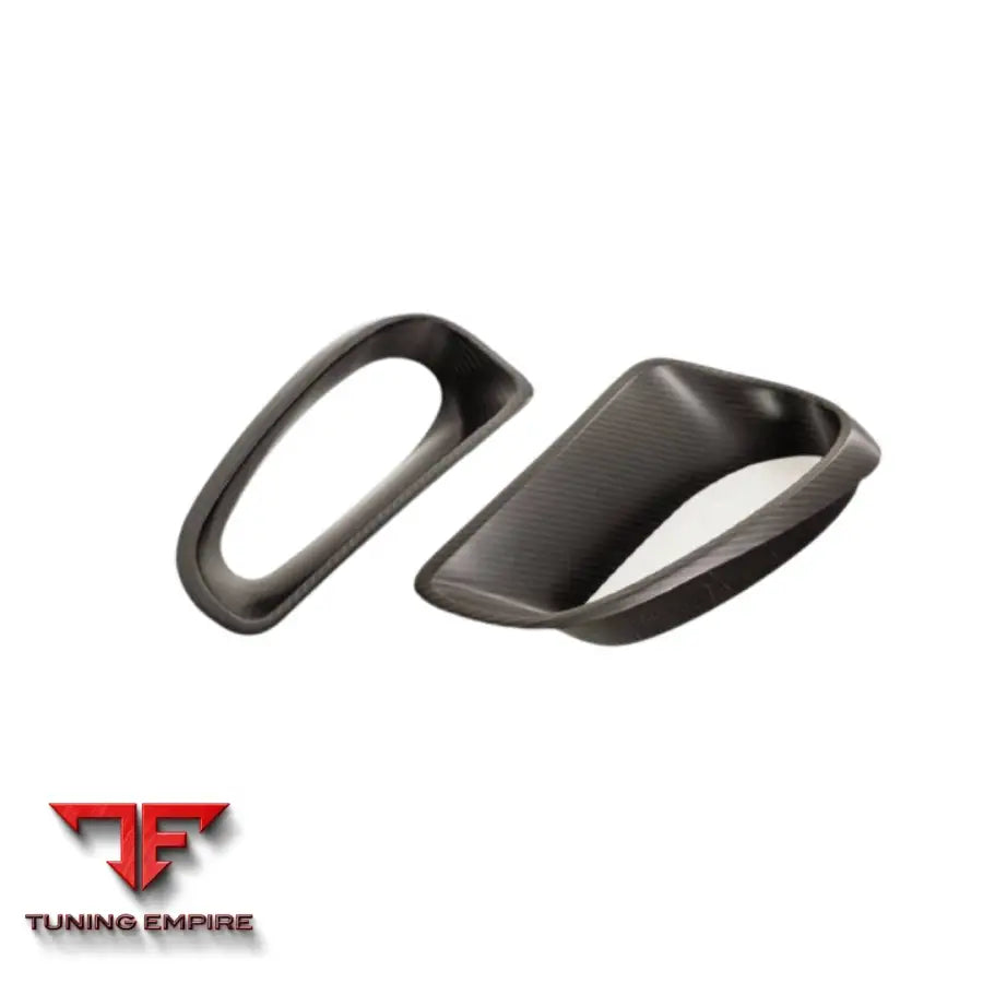 TECHART CARBON AIR INTAKE TRIMS, VISIBLE CARBON FIBER FOR 991.1 TURBO / GT3RS
