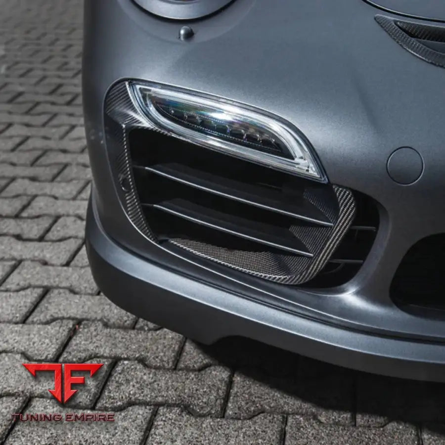 TECHART CARBON FIBER FRONT GRILLE FOR 991.1 TURBO / S UP TO MODEL YEAR 2016