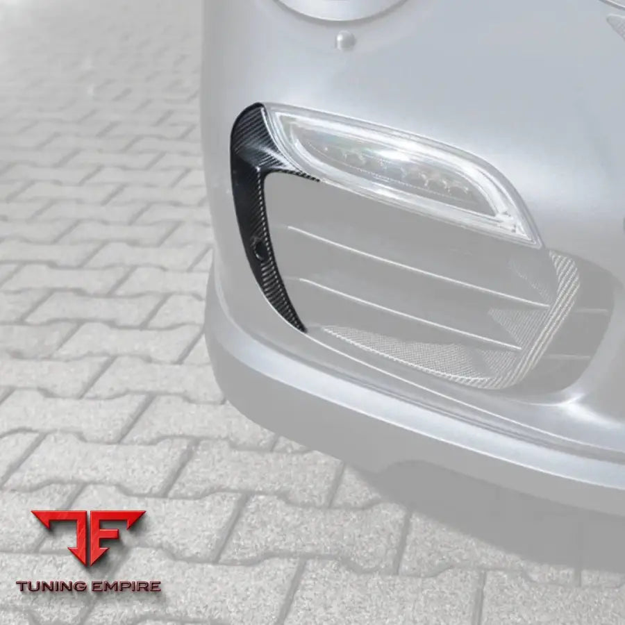TECHART CARBON FIBER FRONT GRILLE FOR 991.1 TURBO / S UP TO MODEL YEAR 2016