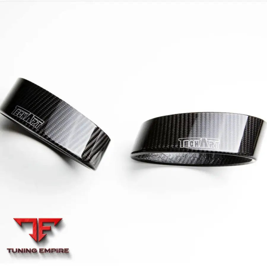 TECHART CARBON TAILPIPE KIT FOR 992 WITH SPORT EXHAUST SYSTEM